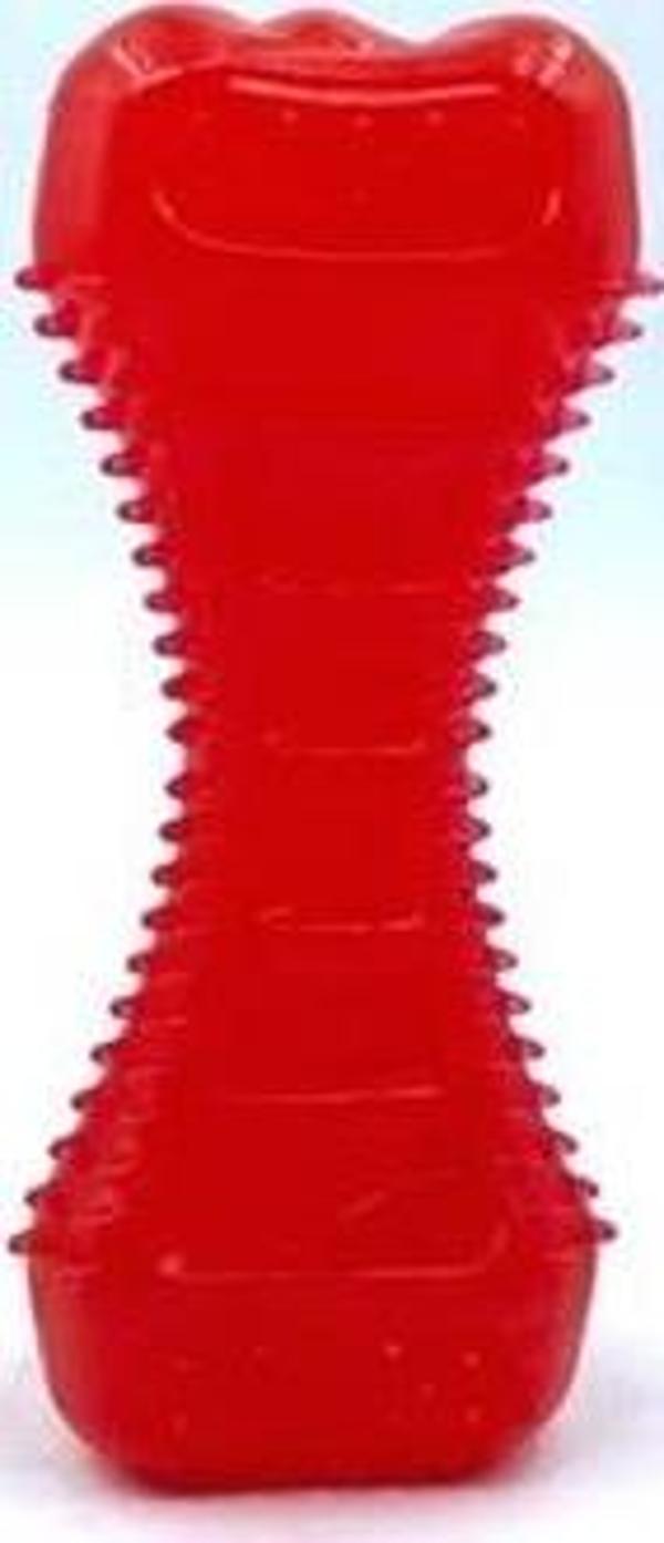 Petinka Köpek Oyuncağı Plastik Dumbell Tırtıklı Yapıda Köpek Diş Kaşıma Oyuncağı - Image 1