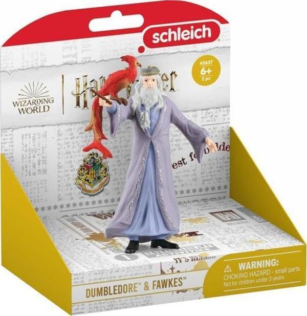 Schleich Harry Potter Büyücülük Dünyası Mini Figür Dumbledore ve Fawkes 42637 - Image 1