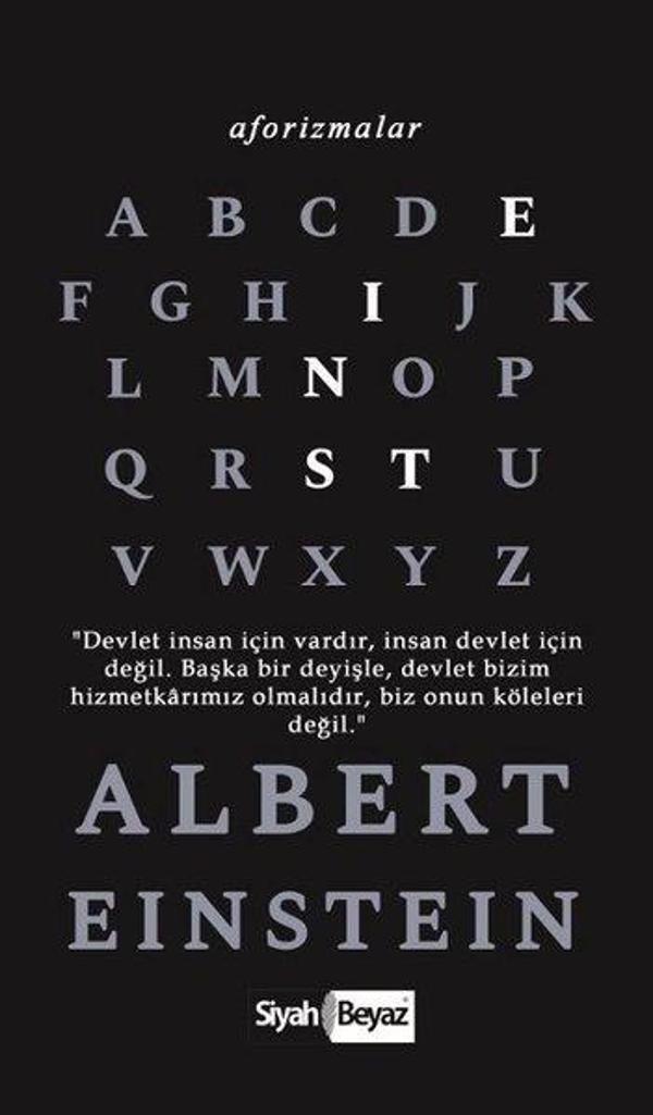 Albert Einstein – Aforizmalar - Siyah Beyaz - Image 1