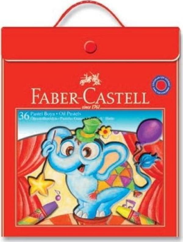 Faber-Castell Plastik Çantalı Tutuculu 36 Renk Pastel Boya - Image 1
