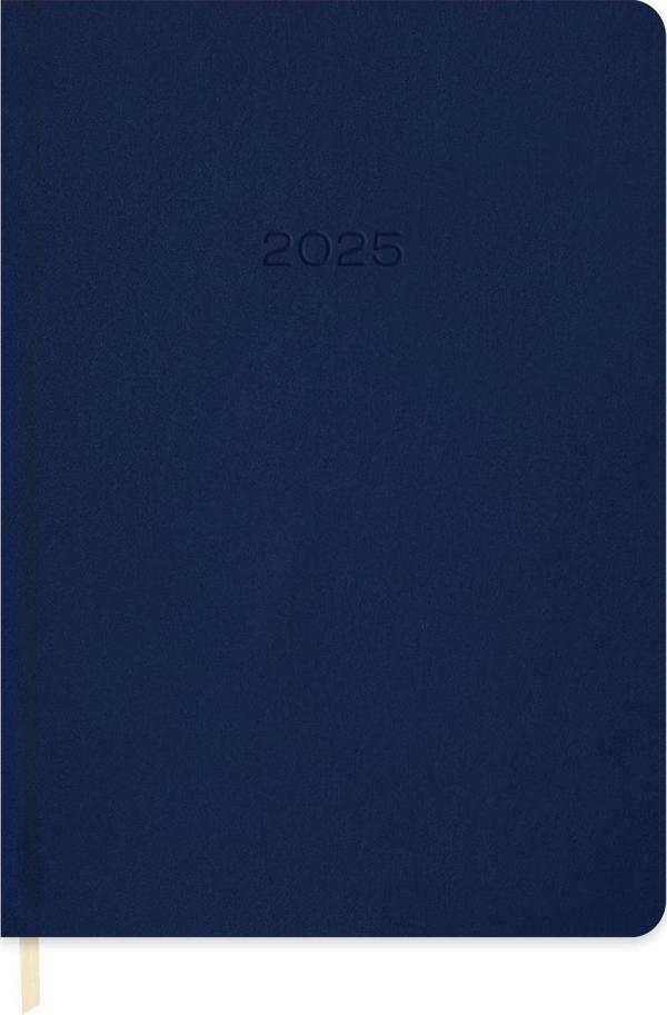 2025-16*24 Günlük Termo Deri Ajanda-Lacivert - Image 1