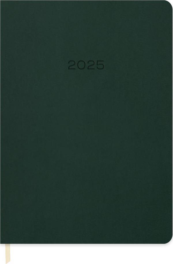 2025-16*24 Günlük Termo Deri Ajanda-Yeşil - Image 1