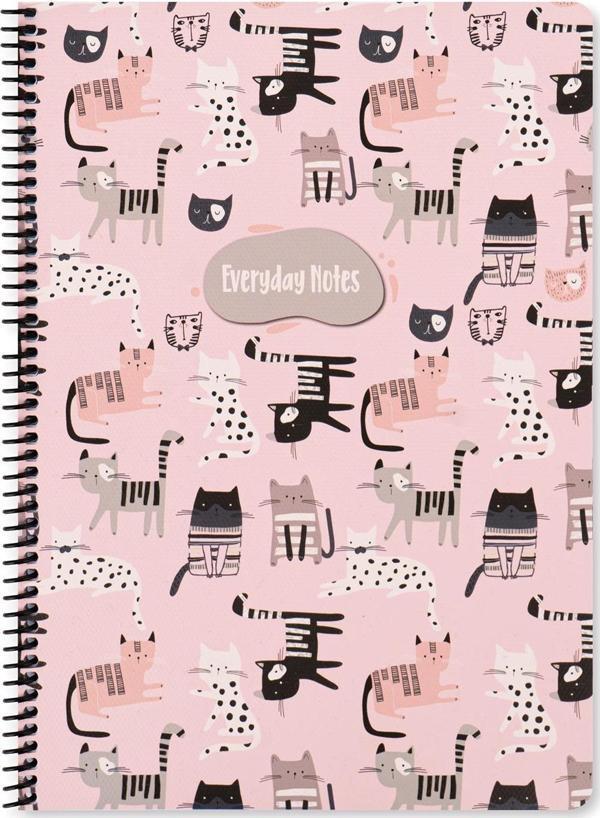 Keskin Color 16.5X22.5 Çizgili Defter Animal Friends - Kediler - Image 1