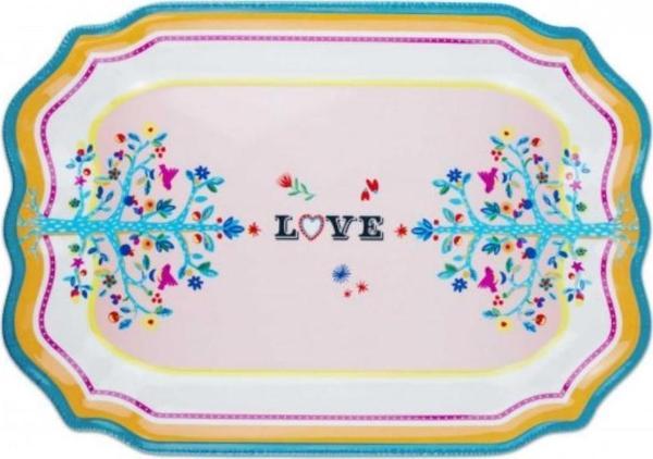 Baci Milano Mamma Mia "Love" Yazılı Tepsi 33 cm x 47 cm - Image 1