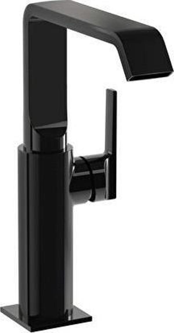 VitrA Yeni Suit Lavabo Bat. (Yandan Yüksek) Parlak Siyah A4276539 Lavabo Bataryası - Image 1