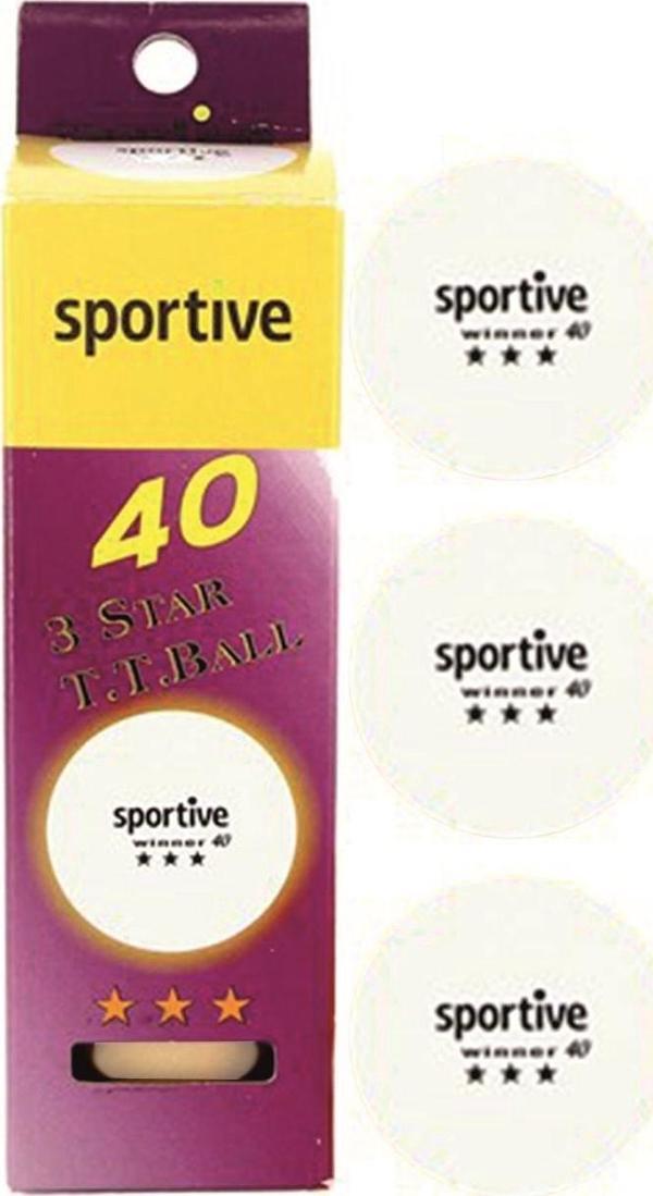 Sportive Winner Masa Tenisi Pinpon Topu 3'lü - Image 1