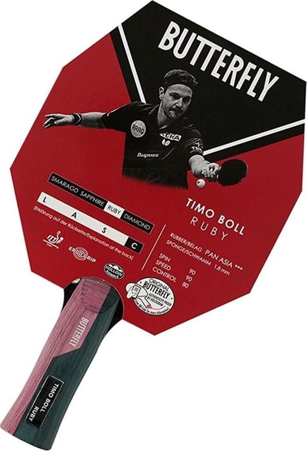 Butterfly 85029 Timo Boll Ruby Masa Tenisi Raketi - Image 1