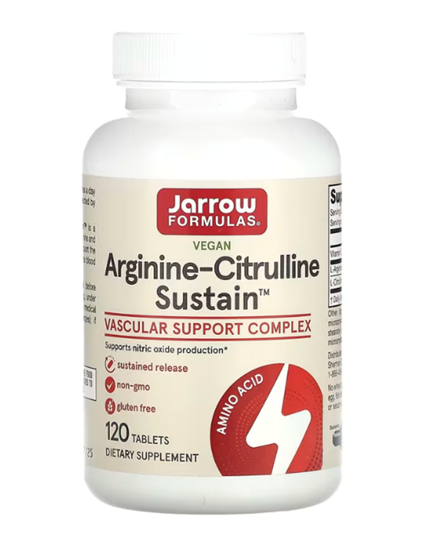Jarrow Formulas, Arginine-Citrulline Sustain, 120 Tablets.Usa 3548 - Image 1