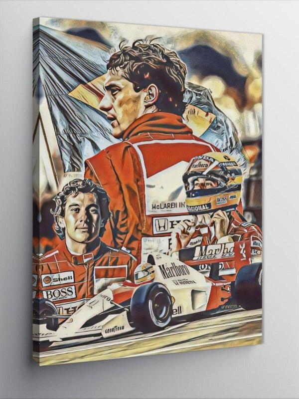 Ekart Kanvas Tablo Ayrton Senna Formula 1 - Image 1
