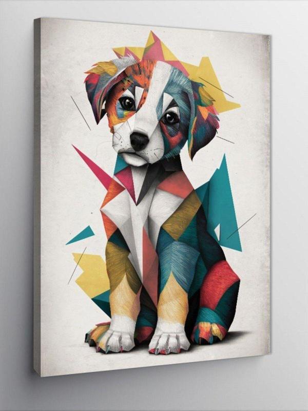 Ekart Kanvas Tablo Sevimli Yavru Köpek - Image 1