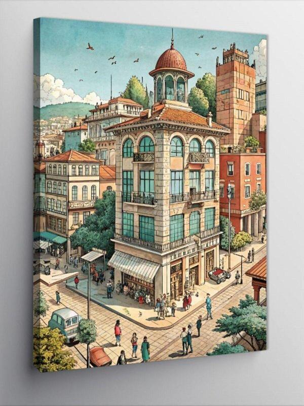Ekart Kanvas Tablo Şehirde Hayat - Image 1