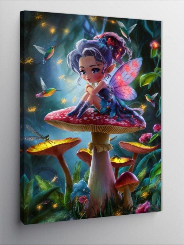 Ekart Kanvas Tablo Sevimli Peri Kızı - Image 1