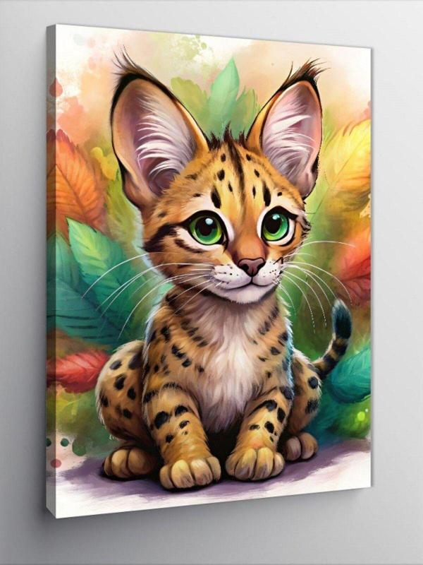 Ekart Kanvas Tablo Yavru Leopar - Image 1