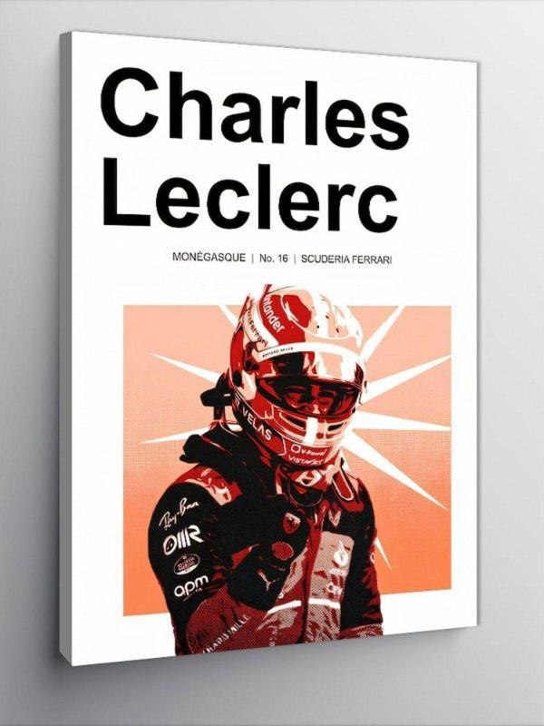 Ekart Kanvas Tablo Charles Leclerc Formula 1 - Image 1