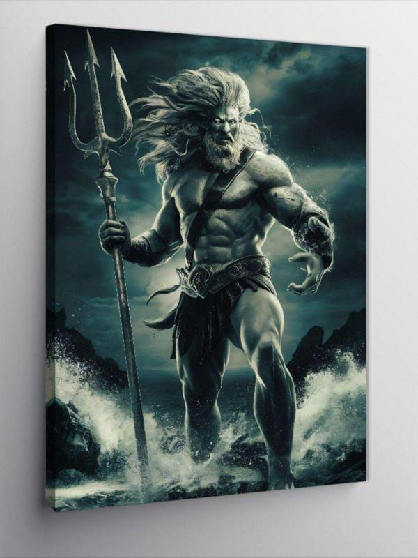 Ekart Kanvas Tablo Poseidon Uygulanan Tanrısı - Image 1