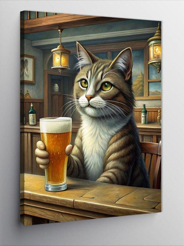 Ekart Kanvas Tablo Kedi - Image 1