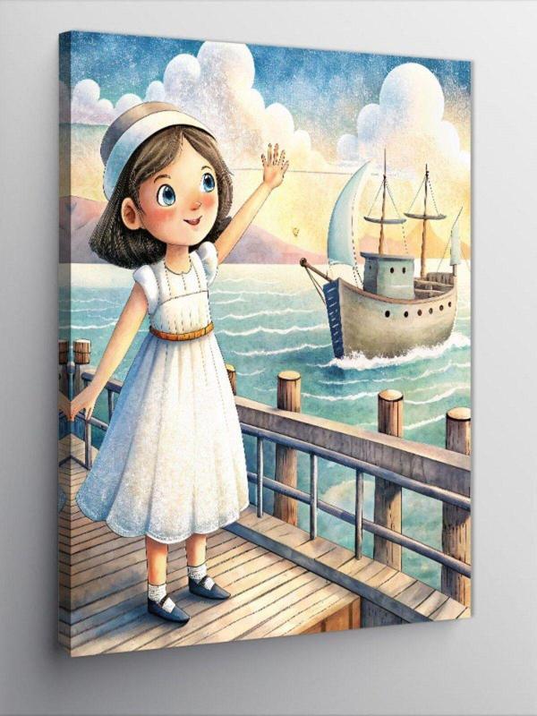 Ekart Kanvas Tablo Deniz Kıyısındaki Kız - Image 1