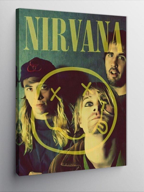 Ekart Kanvas Tablo Nirvana Kurt Cobain - Image 1