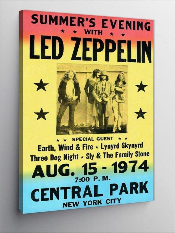 Ekart Kanvas Tablo Led Zeppelin Konser Afişi - Image 1