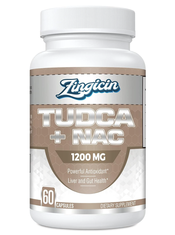 Swanson Zingicin Tudca With Nac Supplement 1200Mg - 60 Capsules,Powerful Tudca Bile Salt Plus N-Acetyl-Cyst - Image 1