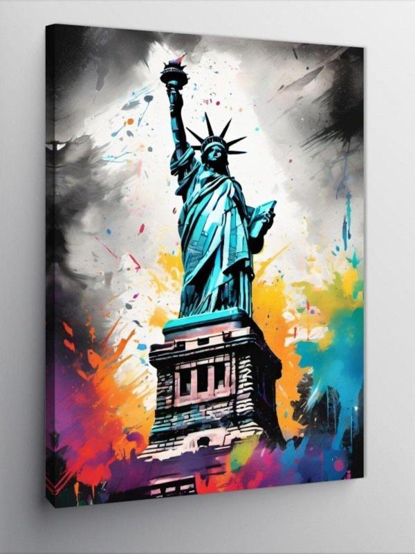 Ekart Kanvas Tablo Özgürlük Anıtı Amerika - Image 1