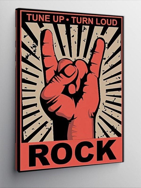 Ekart Kanvas Tablo Rock Konser Afişi - Image 1