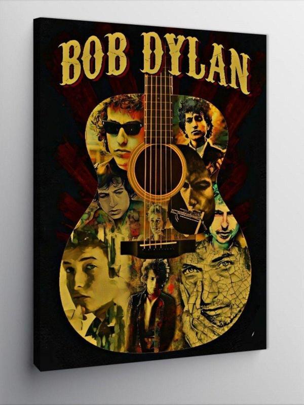 Ekart Kanvas Tablo Bob Dylan Ve Gitar - Image 1