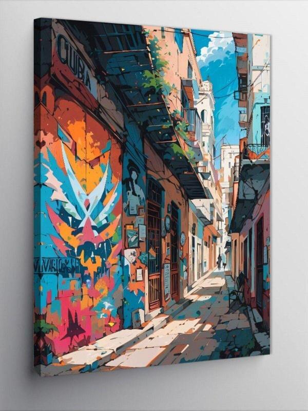 Ekart Kanvas Tablo Grafitili Sokak - Image 1