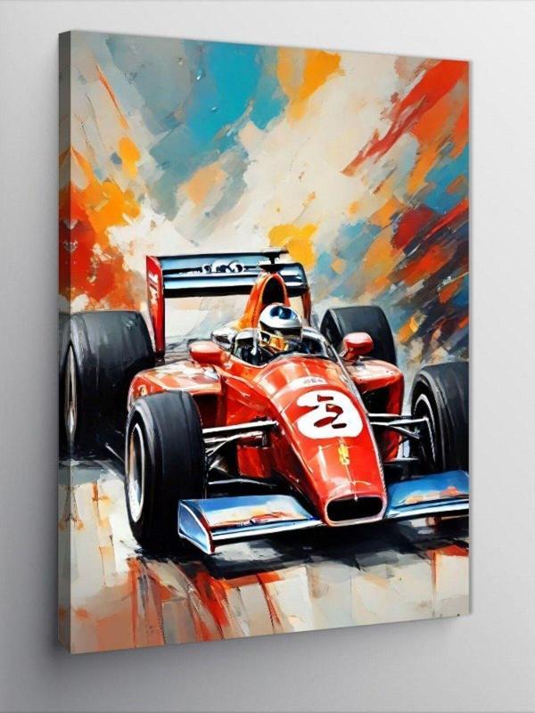 Ekart Kanvas Tablo Formula 1 Adet Retro - Image 1