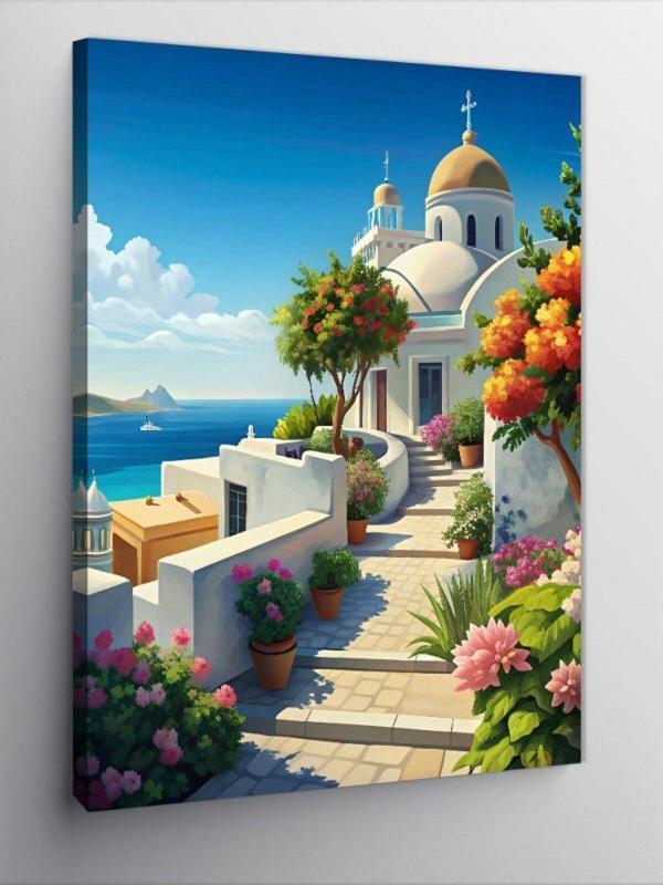 Ekart Kanvas Tablo Yunan Adası - Image 1