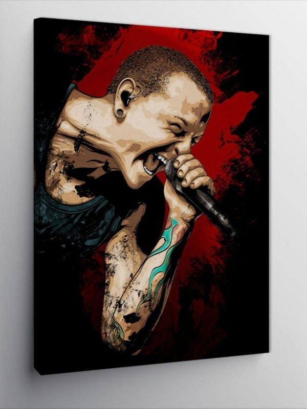 Ekart Kanvas Tablo Chester Bennington Müzisyen - Image 1