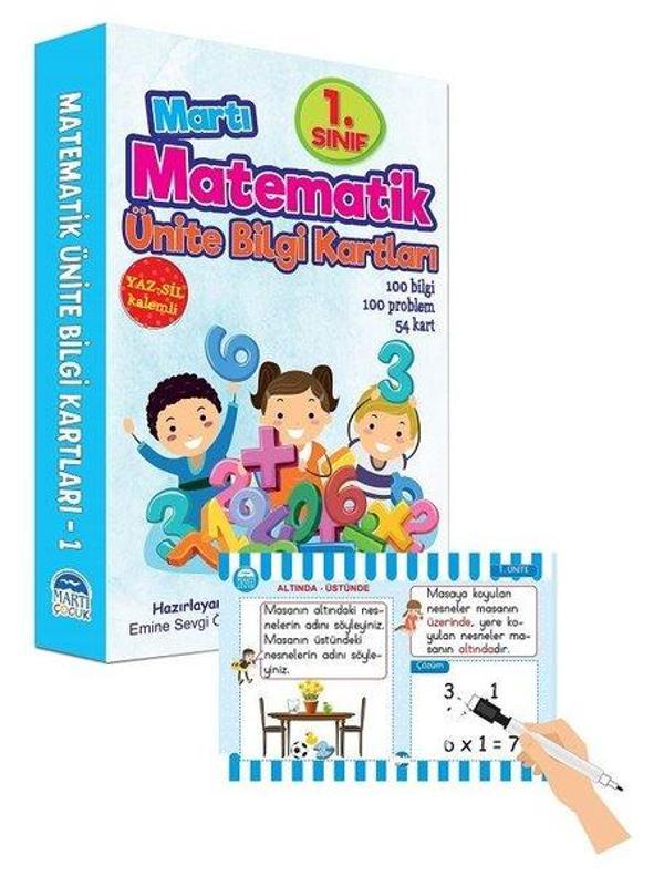 1.Sınıf Matematik Ünite Bilgi Kartları - Martı Yayınları Yayınevi - Image 1
