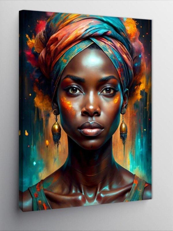 Ekart Kanvas Tablo Afrikalı Kadın - Image 1