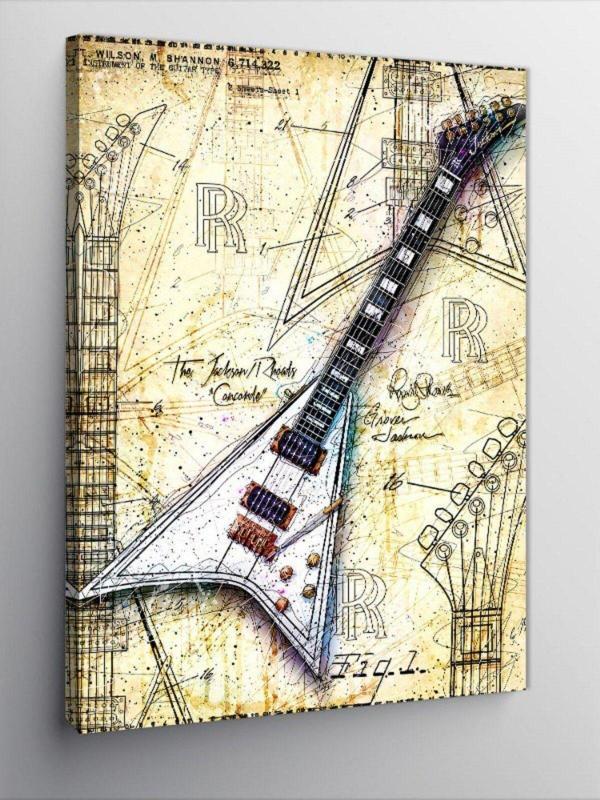 Ekart Kanvas Tablo Fly Kasa Gitar - Image 1