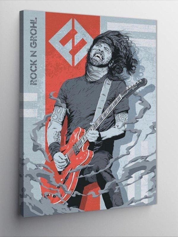 Ekart Kanvas Tablo Dave Grohl Müzisyen - Image 1