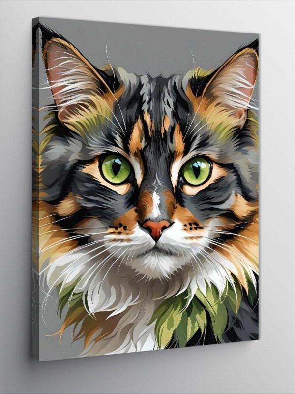 Ekart Kanvas Tablo Sevimli Kedi - Image 1