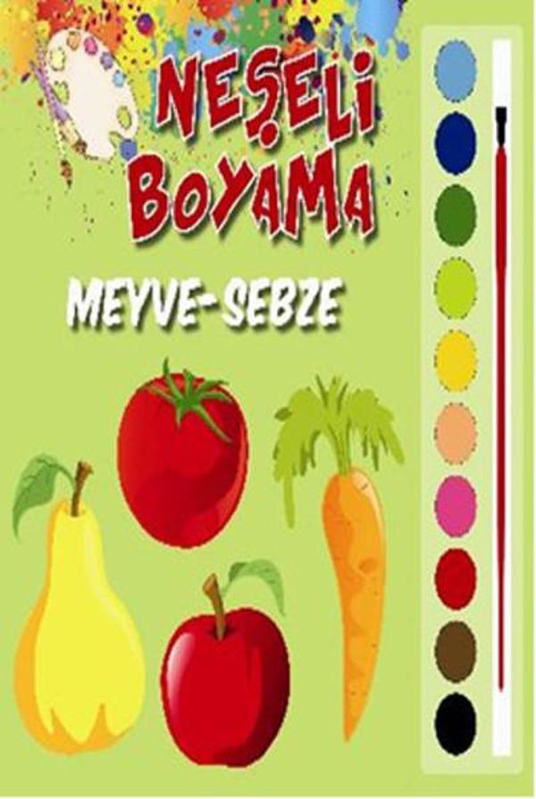 Neşeli Boyama Meyve Sebze - Parıltı Yayınları - Image 1