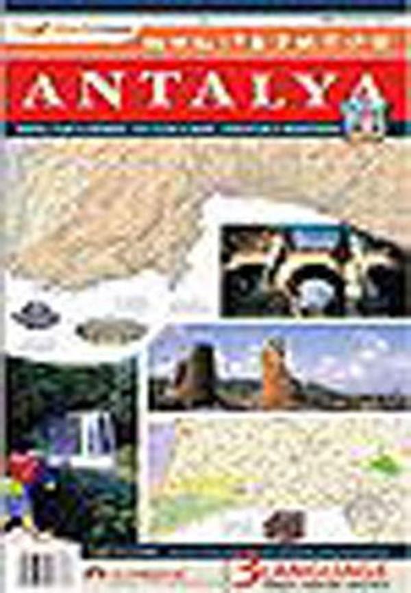 Touristmap Antalya Harita - Plan Rehberi - Mep Medya Yayınevi - Image 1