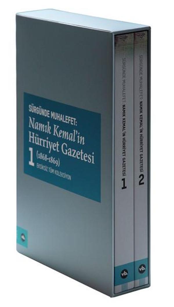 Sürgünde Muhalefet-Namık Kemal'in Hürriyet Gazetesi Seti-2 Cilt Takım Kutulu - VakıfBank Kültür Yayınları - Image 1