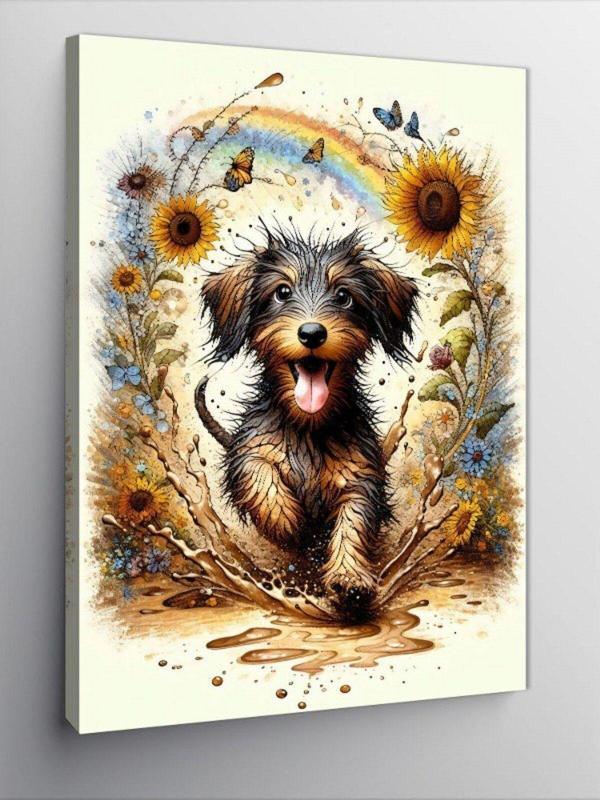 Ekart Kanvas Tablo Koşan Köpek - Image 1
