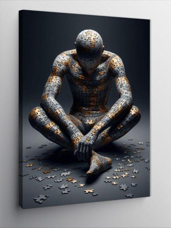 Ekart Kanvas Tablo Puzzle Adam - Image 1
