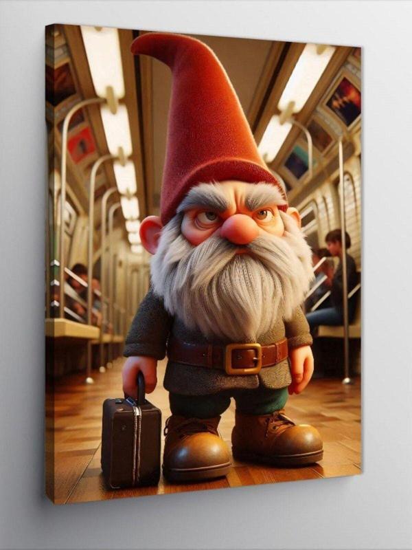 Ekart Kanvas Tablo Metrodaki Cüce - Image 1