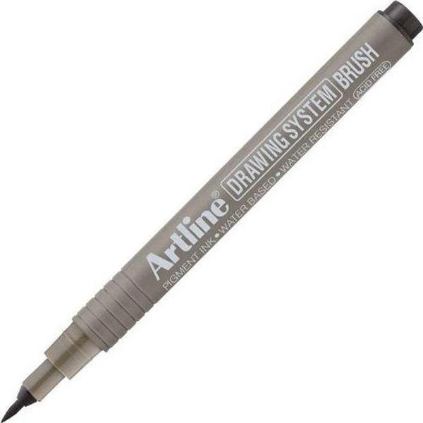 Artline Drawing System Brush Çizim Kalemi Uç Fırça Siyah - Image 1
