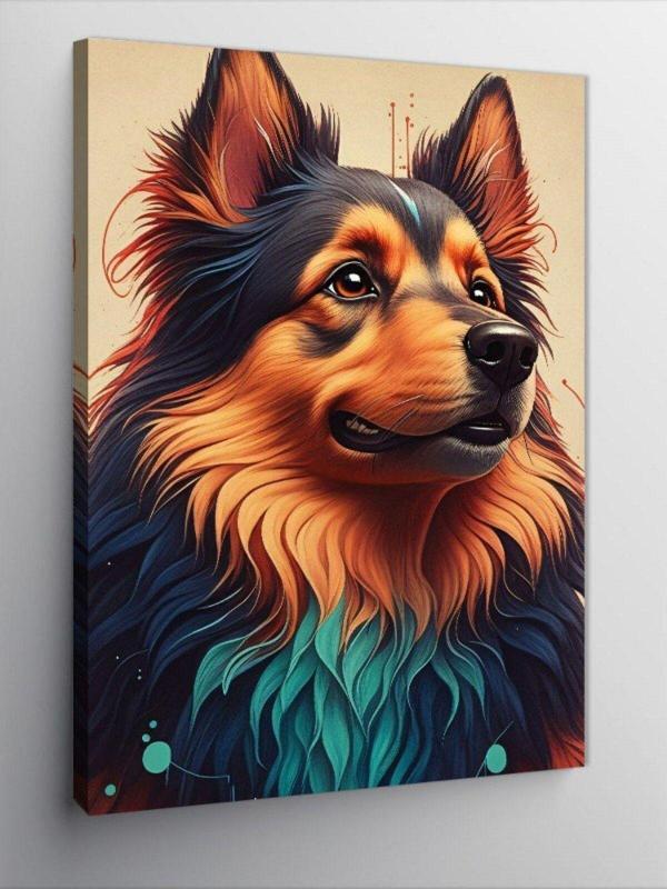 Ekart Kanvas Tablo Sevimli Köpek - Image 1