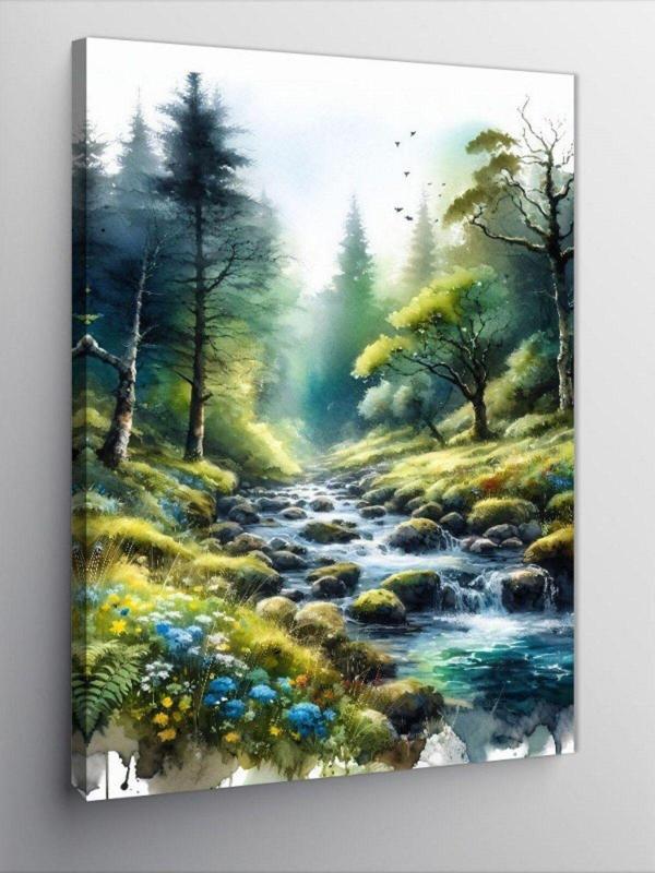 Ekart Kanvas Tablo Orman Akıntısı - Image 1