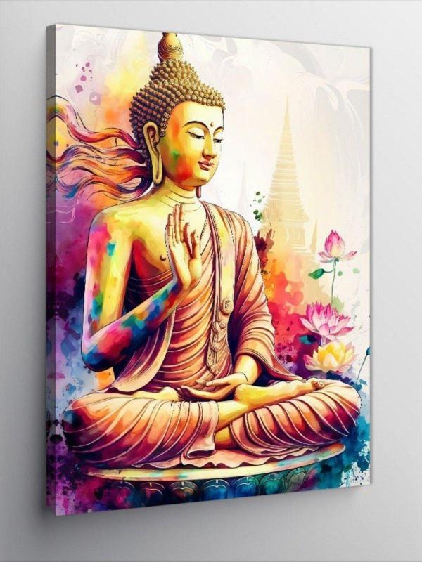 Ekart Kanvas Tablo Meditasyon Buda - Image 1
