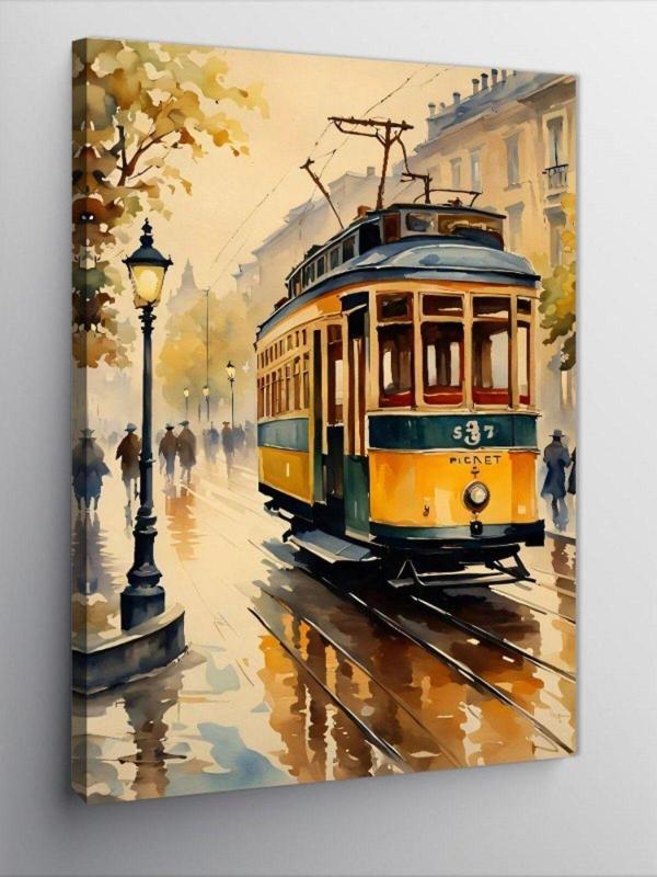 Ekart Kanvas Tablo Sarı Tramvay - Image 1