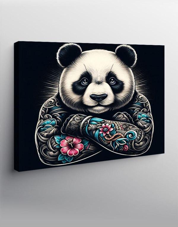 Ekart Kanvas Tablo Gangster Panda - Image 1