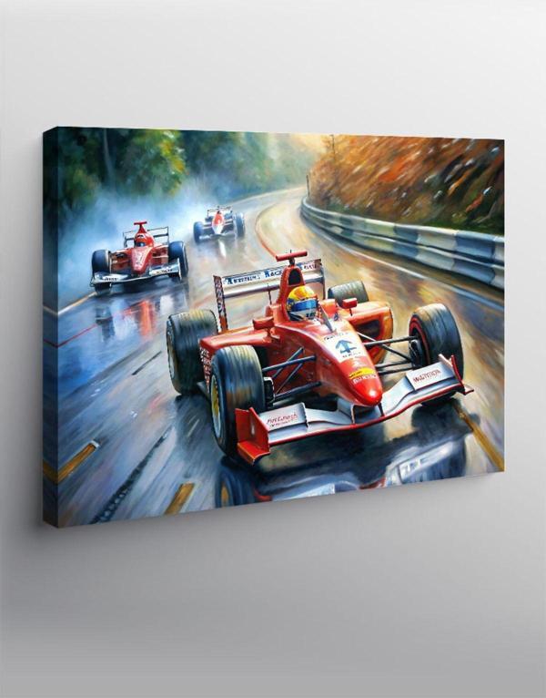 Ekart Kanvas Tablo Formula 1 Arabaları - Image 1