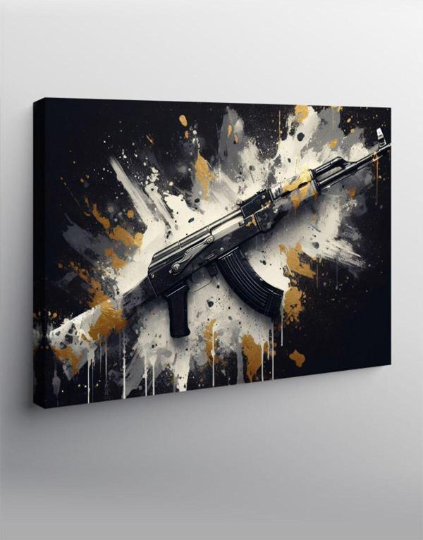 Ekart Kanvas Tablo Ak-47 - Image 1